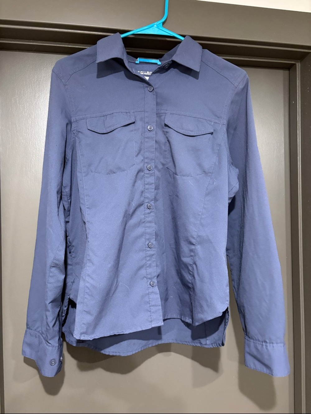 Columbia Omni-Shade Navy Shirt